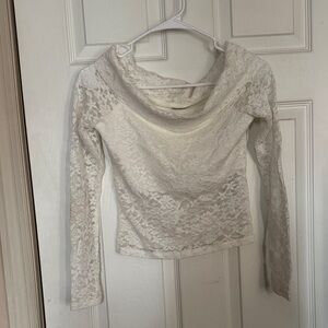 Hollister Cream off shoulder top